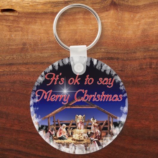 Vrolijk kerstSleutelhanger Sleutelhanger (Voorkant)