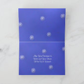 Vrolijk kerstsneeuwen feestdagen kaart (Binnen)