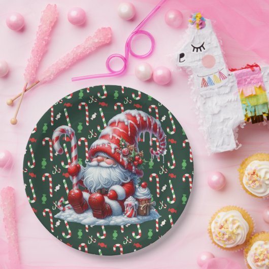 Vrolijk kerstSnoep Papieren Bordje (Feest)