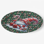 Vrolijk kerstSnoep Papieren Bordje (Gekanteld)