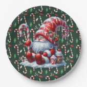 Vrolijk kerstSnoep Papieren Bordje (Voorkant)