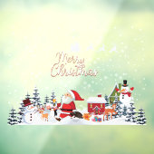 Vrolijk kerstsnowflakes, gelukkig nieuwjaar raamsticker (Vel 3)