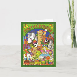 Vrolijk kerstspeelgoed kaart
