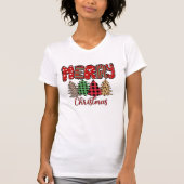 Vrolijk Kerstspel en Leopard Vrouwen T-shirt (Voorkant)