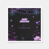 Vrolijk kerstsprankelende bomen | Sneeuwvlokken St Servet (Voorkant)