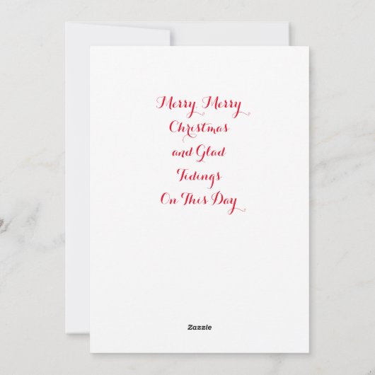 Vrolijk kerstspringend hert feestdagenkaart (Achterkant)