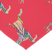 Vrolijk kerstspringend hert medium tafelloper (Hoek)