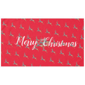 Vrolijk kerstspringend hert tafelkleed (Voorkant (Horizontaal))