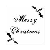 Vrolijk kerststempel rubberstempel (Afrduk)