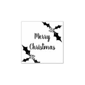 Vrolijk kerststempel rubberstempel (Afrduk)