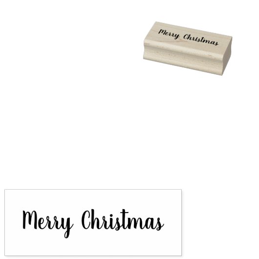 Vrolijk kerststempel rubberstempel (Gestempeld)