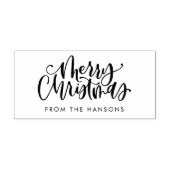 Vrolijk kerststempel, vakantiestempel, gepersonali rubberstempel (Afrduk)