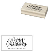 Vrolijk kerststempel, vakantiestempel, gepersonali rubberstempel (Gestempeld)