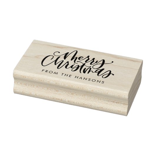 Vrolijk kerststempel, vakantiestempel, gepersonali rubberstempel (Stempel)