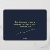 Vrolijk Kerstster Folie Vakantie Kaart (Achterkant)