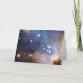 Vrolijk kerststerren feestdagen kaart (Achterkant)