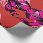 Vrolijk kerststrik inpakpapier