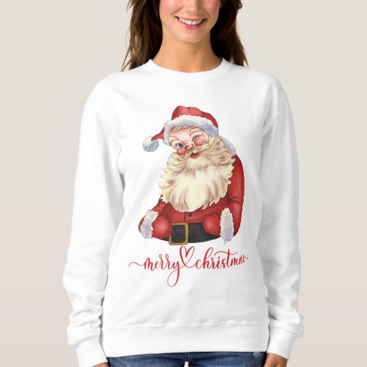Vrolijk kerstsweatshirt met sinterklaas trui (Voorkant)
