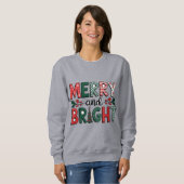 Vrolijk kerstsweatshirt script - kerstcadeau trui (Voorkant volledig)