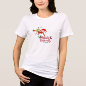 Vrolijk kerstT-shirt Tri-Blend Shirt (Voorkant)