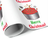 Vrolijk kersttaart met Star Cookie Cadeaupapier (Rol Hoek)