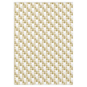 Vrolijk kersttafelkleed, gouden ballen tafelkleed (Voorkant)