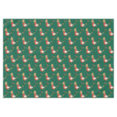 Vrolijk kersttafelkleed, groene Santa Elf Tafelkleed (Voorkant (Horizontaal))