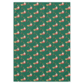 Vrolijk kersttafelkleed, groene Santa Elf Tafelkleed (Voorkant)