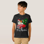 Vrolijk kersttasje met lichte panter t-shirt (Voorkant volledig)