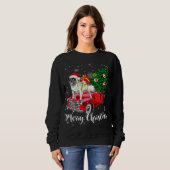 Vrolijk kersttasje met lichte panter trui (Voorkant volledig)
