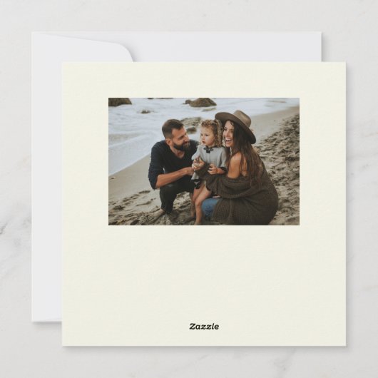 Vrolijk kerstteddybeer faux leer feestdagenkaart (Achterkant)