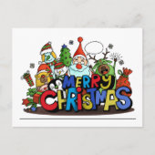 Vrolijk kerstteken feestdagenkaart (Voorkant)