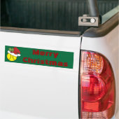 Vrolijk kersttennis bumpersticker (Op Truck)