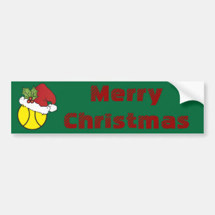 Vrolijk kersttennis bumpersticker