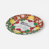 Vrolijk kersttennis Lovers Papieren Bordje (Gekanteld)