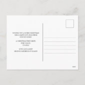 Vrolijk kersttentje en Holly Tree Moving Feestdagenkaart (Achterkant)