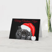 Vrolijk kersttijger kaart (Voorkant)