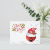 Vrolijk Kersttomaat Briefkaart (Staand voorkant)