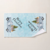 Vrolijk kersttrucje met kalveren bad handdoek (Handdoek)