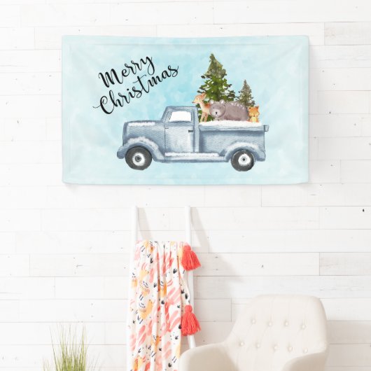 Vrolijk kersttrucje met kalveren spandoek (Insitu)