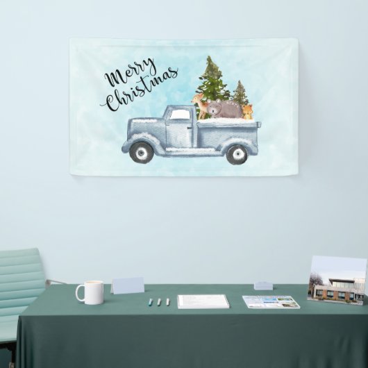 Vrolijk kersttrucje met kalveren spandoek (Beurs)