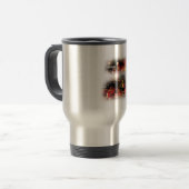 Vrolijk kersttumbler reisbeker (Voorkant links)