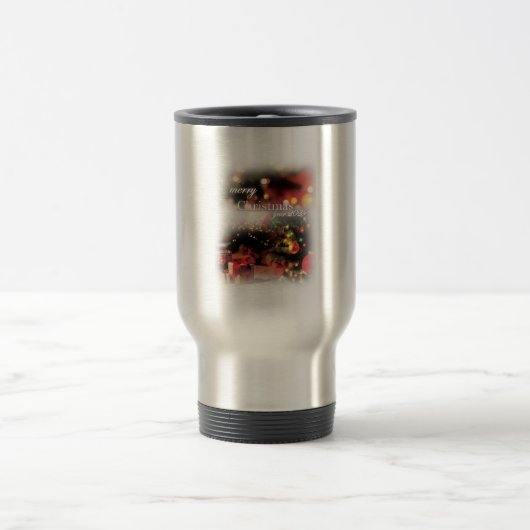 Vrolijk kersttumbler reisbeker (Center)