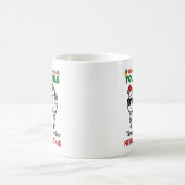 Vrolijk kerstvader 2 kinderen koffiemok (Center)