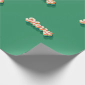 Vrolijk kerstvakantie bericht cadeaupapier (Hoek)