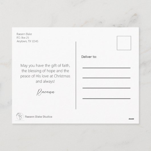  vrolijk kerstvakantie Briefkaart (Achterkant)