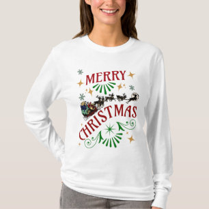 Vrolijk kerstvakantie Santa T-shirt