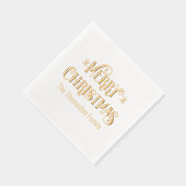 Vrolijk kerstverhaal #11 Familienaam Folie Servetten (Rechts)