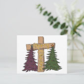 Vrolijk kerstverhaal Jezus Geboortemanager Kerstmi Feestdagenkaart (Staand voorkant)