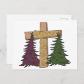 Vrolijk kerstverhaal Jezus Geboortemanager Kerstmi Feestdagenkaart (Voorkant / Achterkant)